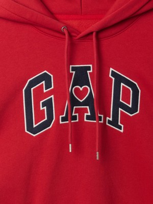 Gap Kadın Kırmızı Vintage Soft Crop Sweatshirt