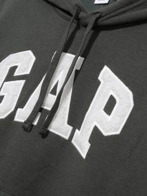 Gap Kadın Koyu Yeşil  Logo Fleece Sweatshirt