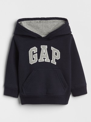 Gap Erkek Bebek Lacivert  Logo Kapüşonlu Sweatshirt