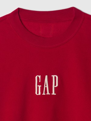 Gap Erkek Kırmızı  Logo Vintage Soft Fleece Sweatshirt