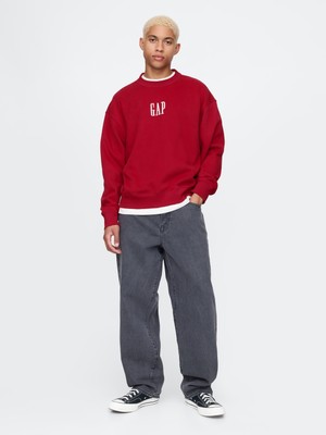 Gap Erkek Kırmızı  Logo Vintage Soft Fleece Sweatshirt