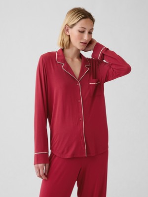 Gap Kadın Kırmızı Modal Pijama Üstü