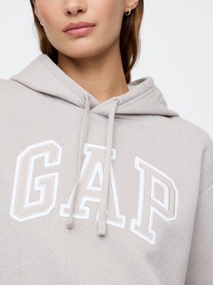 Gap Kadın Gri  Logo Fleece Sweatshirt