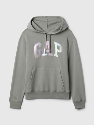 Gap Kadın Gri  Logo Fleece Sweatshirt