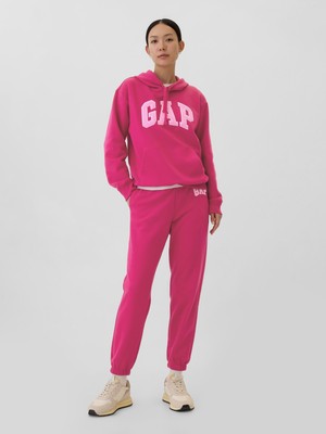 Gap Kadın Pembe  Logo Fleece Sweatshirt