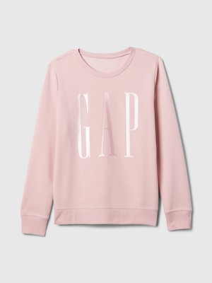 Gap Kadın Pembe  Logo Relaxed Fleece Sweatshirt