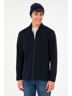 U.S. Polo Assn. Erkek Lacivert Basic Polar Hırka 50298066-VR033