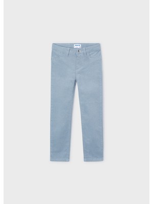 Kız Çocuk Bağcıklı Uzun Pantolon Mavi