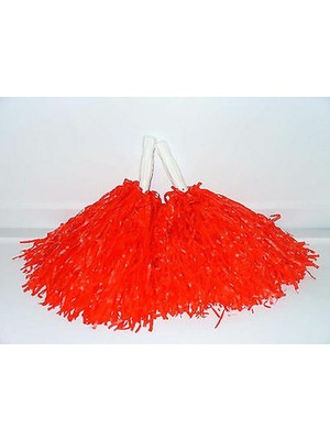 Skygo 1 Çift ( 2 Adet ) Kırmızı Renk 23 Nisan Gösteri Ponponu