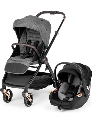 Kanz X-Go Ultimate Travel Sistem Bebek Arabası Rose Gold Gri