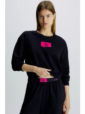 Calvin Klein Calvin Klein Kadın Pembe Logolu Sweatshirt