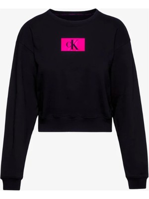 Calvin Klein Calvin Klein Kadın Pembe Logolu Sweatshirt