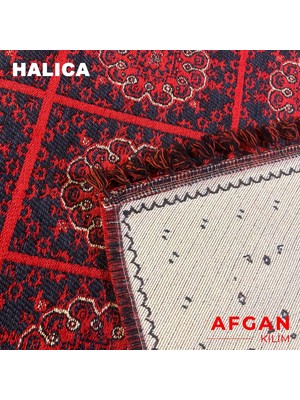 Halıca Arven 04 Kaymaz Taban Akrilik Şönil Kaymaz Taban Yıkanabilir Afgan Kilim