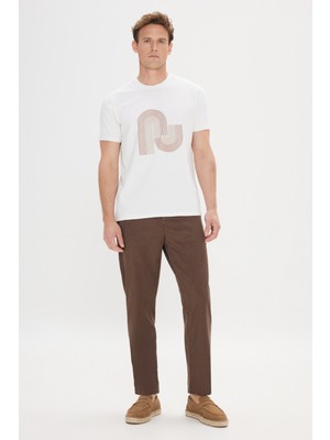 Altınyıldız Classics Beyaz Erkek T-Shirt 4A4824200003