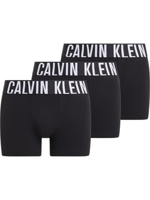 Calvin Klein Erkek 3'lü Siyah Boxer Trunk 000NB3608A