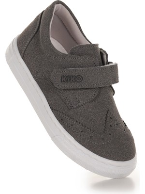 Kiko Kids Richie Cırtlı Ilk Adım Günlük Erkek Bebek Casual Ayakkabı Füme