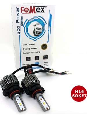 Femex Peugeot 208 LED Xenon Sis Far Ampulu Femex Eco Power H16 PSX24W