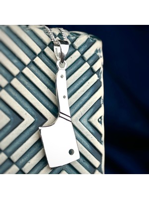 Ebrar Silver Gümüş Satır Kolye 925 Ayar Gümüş Satır Figürlü Unisex Kolye
