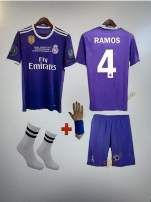 Yenteks 2016/17 Sezon Cardif Ligi Mor Sergio Ramos Çocuk Forma Takımı