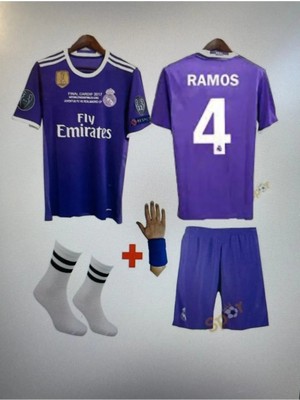 Yenteks 2016/17 Sezon Cardif Ligi Mor Sergio Ramos Çocuk Forma Takımı