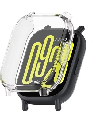 Adige Xiaomi Redmi Watch 5 Active Kasa Koruyucu Ekran Koruyuculu Silikon Şeffaf
