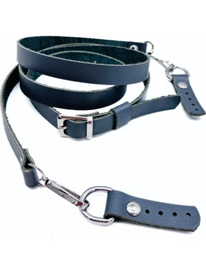 Angel Çanta Aksesuar 130 X 1.5 Cm Gri Renk Deri Gümüş Tokalı Çanta Sapı