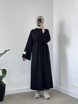 Chul  Oversize Basıc Elbise- Siyah