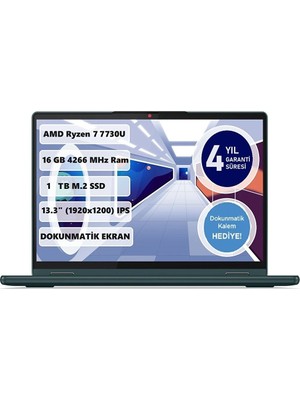 Lenovo Yoga 6 AMD Ryzen 7 7730U 16GB 1TB SSD Freedos 13.3" WUXGA Taşınabilir Bilgisayar 83B2008RTX