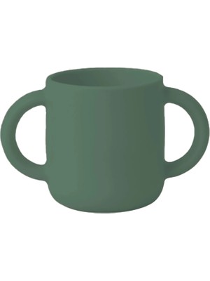 Bm Care Silikon Kulplu Mini Bardak 4+ ay-yeşil