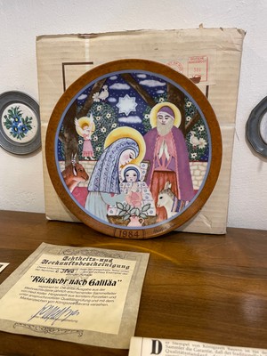 Antika Ayal Vintage Hedi Keller 1985 Duvar Tabağı