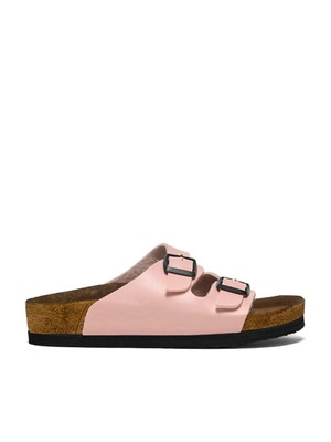 Çocuk Unisex Pudra Rahat Kalıp Poli Taban Çift Tokalı Sandalet
