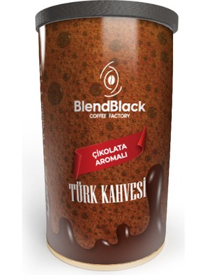 BlendBlack Çikolata Aromalı Türk Kahvesi Teneke Kutu 250 gr