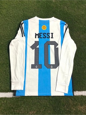 Yenteks Lionel Messi Arjanin Milli Takım Yetişkin Forması Mavi Uzun Kol