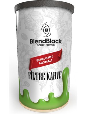 BlendBlack Bergamot Aromalı Filtre Kahve Teneke Kutu 250 gr