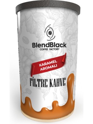 BlendBlack Karamel Aromalı Filtre Kahve Teneke Kutu 250 gr