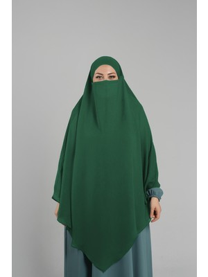 Zümrüt Pratik Hazır Geçmeli Tesettür Eşarp Krep Bağcıklı Çift Katlı Sufle Hijab 2314_37