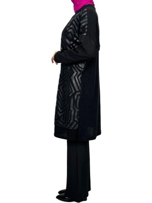 ottomanwear.com Büyük Beden Tunik Siyah Otw61183