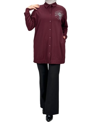 ottomanwear.com Armine Tunik Bordo OTW469