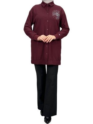 ottomanwear.com Armine Tunik Bordo OTW469