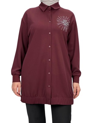 ottomanwear.com Armine Tunik Bordo OTW469