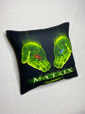 Yaya Design Co The Matrix Film Desenli Dekoratif Dijital Baskılı Kırlent Kılıfı Ve Yastık