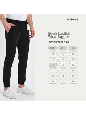 Wamoss 2025 Vintage Lastikli Paça Jogger