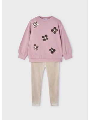 Kız Çocuk Tayt Takım Pembe