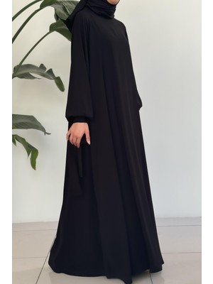 Ande Tesettür Duru Elbise - Siyah