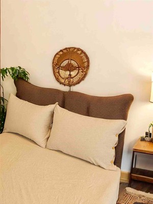Collessia Home Battal Boy Çift Kişilik, Keten, Yastıklı, Fitted, Lastikli Çarşaf Takımı Çarşaf Seti - 180 x 200  cm