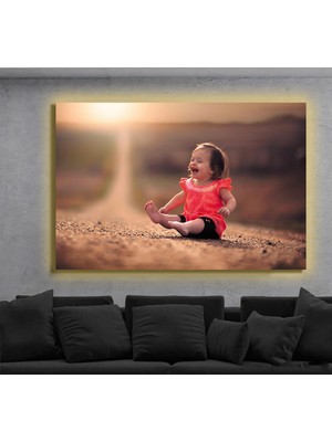 Marsilyan LED Işıklı Kanvas Tablo, 3D Dekoratif Baskılı Tablo Yapay Zeka Destekli Modern Tasarımlar 387