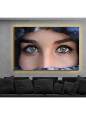 Marsilyan LED Işıklı Kanvas Tablo, 3D Dekoratif Baskılı Tablo Yapay Zeka Destekli Modern Tasarımlar 345