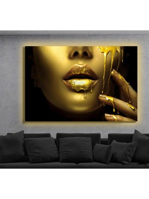 Marsilyan LED Işıklı Kanvas Tablo, 3D Dekoratif Baskılı Tablo Yapay Zeka Destekli Modern Tasarımlar 430