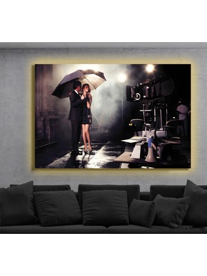 Marsilyan LED Işıklı Kanvas Tablo, 3D Dekoratif Baskılı Tablo Yapay Zeka Destekli Modern Tasarımlar 370