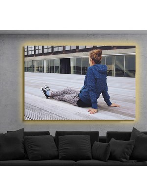 Marsilyan LED Işıklı Kanvas Tablo, 3D Dekoratif Baskılı Tablo Yapay Zeka Destekli Modern Tasarımlar 166